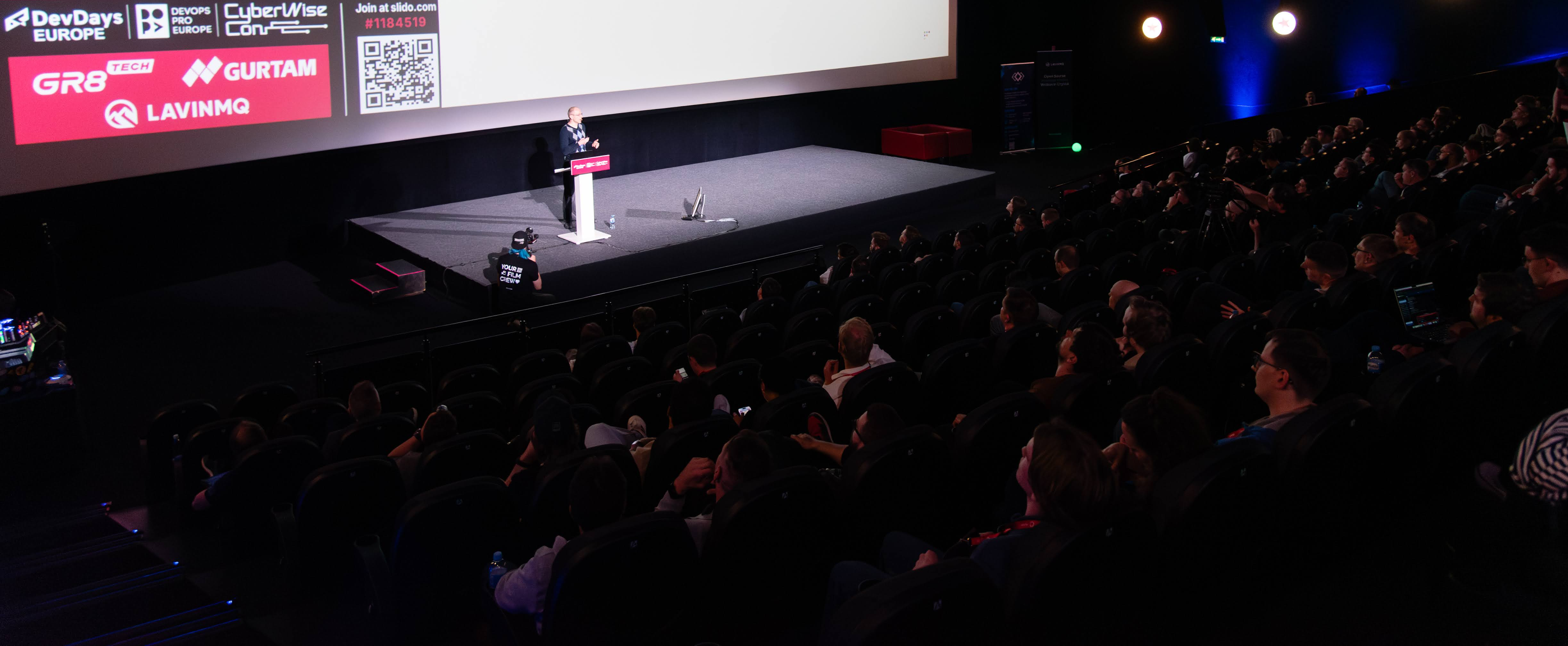 Victor giving keynote