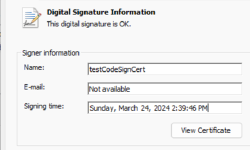 Featured image of post Code signing a Windows application