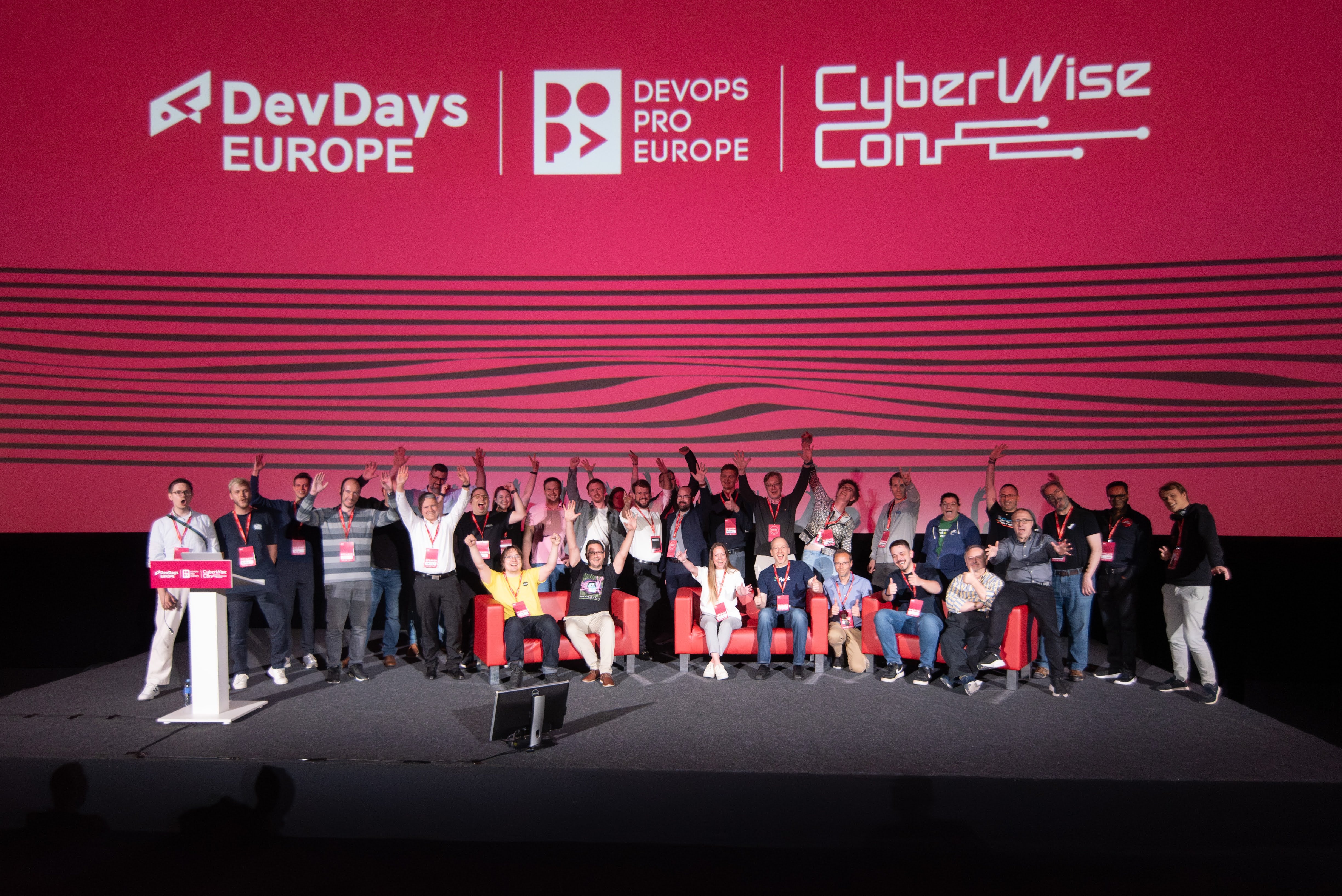 Group photo of the conference speakers.