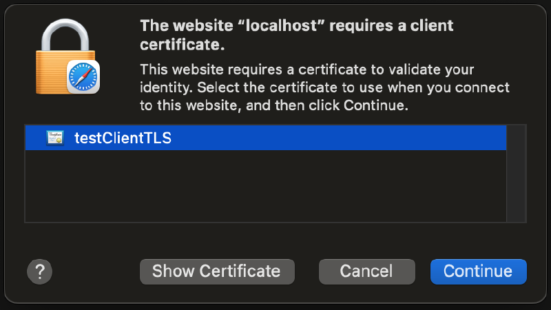 Featured image of post Mutual TLS (mTLS) with macOS keychain