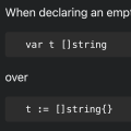 Nil slice versus empty slice in Go