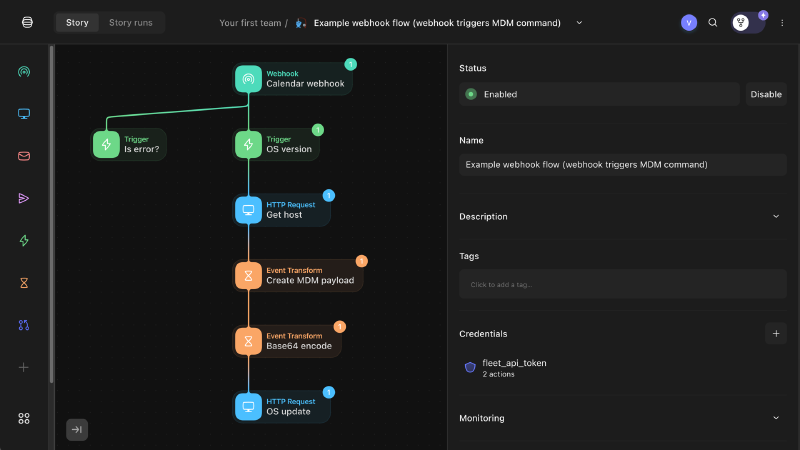 Featured image of post Building a webhook flow with Tines